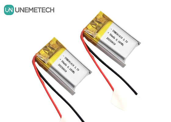 แบตเตอรี่ Lipo ขนาดเล็กมาก 3.7v 50mah แบตเตอรี่ลิตยูไอออน 15C ความเร็วสูง 581419