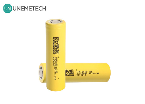 INR18650-35E 3500mAh 18650 แบตเตอรี่ 10A 3.7V เซลล์ไอออนลิตียมทรงกระบอก สําหรับระบบเก็บพลังงาน