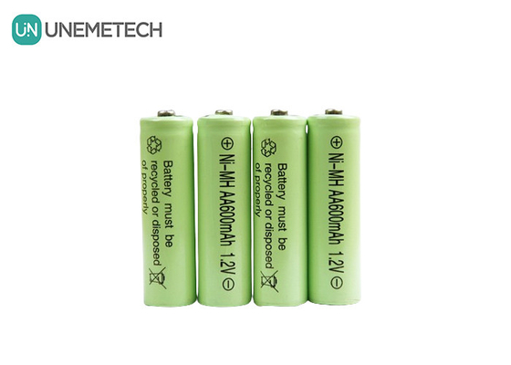ระยะเวลาใช้งานยาว NiMH AA 1.2V 600mAh แบตเตอรี่สามารถชาร์จใหม่ได้ AA600 สําหรับของเล่น