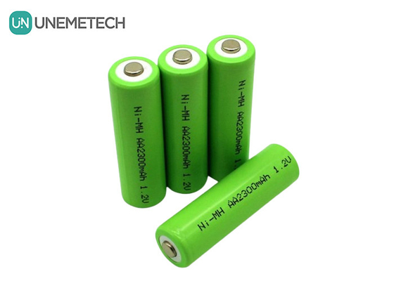 OEM ODM NiMH แบตเตอรี่ 1.2V AA 2300mAh แบตเตอรี่ชาร์จ AA2300 สําหรับไมโครโฟนไร้สาย