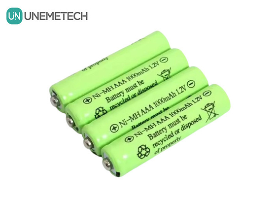 AAA 1.2V 1000mAh NiMH แบตเตอรี่ AAA1000 สําหรับขนาดอิเล็กทรอนิกส์