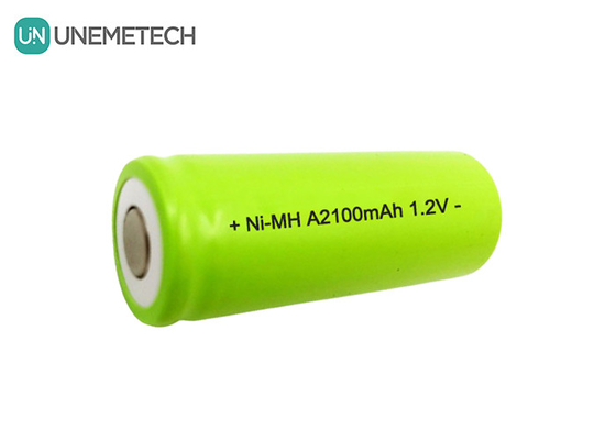 NiMH A2100mAh แบตเตอรี่ 1.2V A 2100mAh แบตเตอรี่ชาร์จใหม่สําหรับไฟฉาย CE