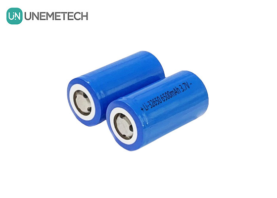 3.7V 6500mAh แบตเตอรี่ไอออนลิเดียมที่สามารถชาร์จใหม่ได้ 32650 แบตเตอรี่ลิเดียมทหารขนาดสูง
