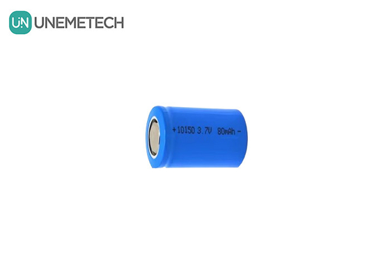 3.7V 80mAh แบตเตอรี่ขนาดเล็ก Li Ion กระบอกที่สามารถชาร์จใหม่ได้ 10150 สําหรับเครื่องตัดผมจมูก Turbo