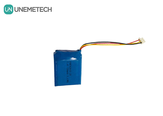 2S 7.4V แบตเตอรี่ Li-Polymer แพ็ค 782632 แบตเตอรี่ Lipo 720mAh