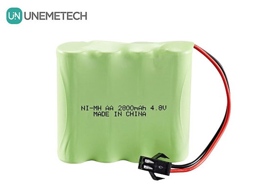 4แบตเตอรี่ไฮดริดนิกเคิล-โลหะ.8 วอล 2800mAh แบตเตอรี่ AA ที่สามารถชาร์จใหม่ได้