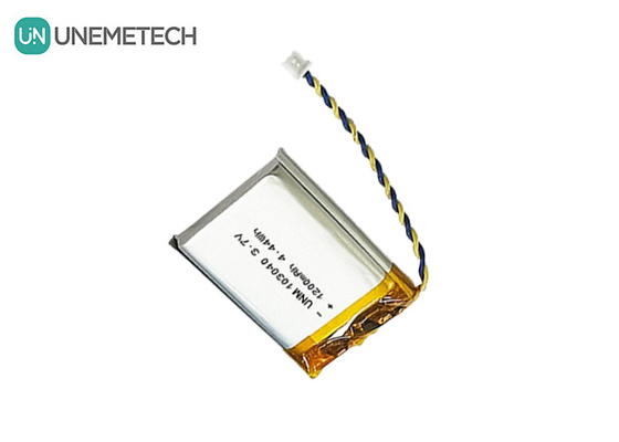 3.7V แบตเตอรี่ Li Polymer สามารถชาร์จใหม่ได้ 103040 1200 mAh สําหรับอุปกรณ์การแพทย์และหลอด LED