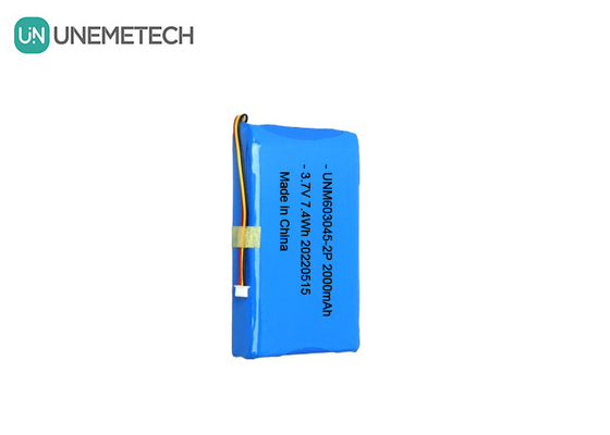แบตเตอรี่พอลิเมอร์ลิตียมขนาดใหญ่ 603045 2P 3.7V 2000mAh แบตเตอรี่ล็อคประตูสมาร์ท