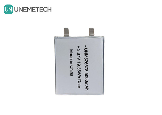 526578 3.87V แบตเตอรี่ LiPo ความดันสูง 5000mAh 4.45V การชาร์จความดันสําหรับธนาคารพลังงาน