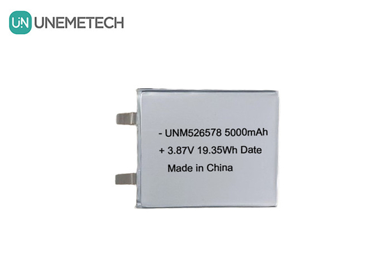 526578 3.87V แบตเตอรี่ LiPo ความดันสูง 5000mAh 4.45V การชาร์จความดันสําหรับธนาคารพลังงาน
