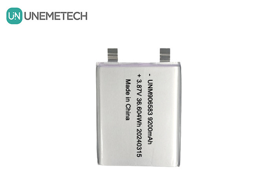 3.87V 9200mAh 906583 แบตเตอรี่ไอออนลิเดียม ความดันสูง สําหรับธนาคารพลังงาน
