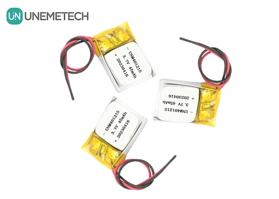 แบตเตอรี่พอลิเมอร์ลิตียม ultra thin 401215 3.7V 45mAh แบตเตอรี่ Li Po สําหรับ GPS Tracker