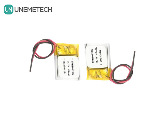 แบตเตอรี่พอลิเมอร์ลิตียม ultra thin 401215 3.7V 45mAh แบตเตอรี่ Li Po สําหรับ GPS Tracker
