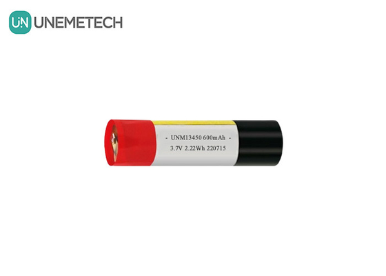 แบตเตอรี่ LiPo กระบอกใหม่ 13450 3.7V 650mAh สําหรับบุหรี่อิเล็กทรอนิกส์