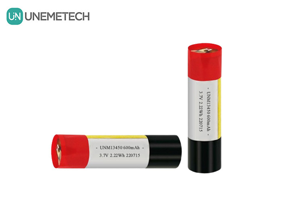 แบตเตอรี่ LiPo กระบอกใหม่ 13450 3.7V 650mAh สําหรับบุหรี่อิเล็กทรอนิกส์