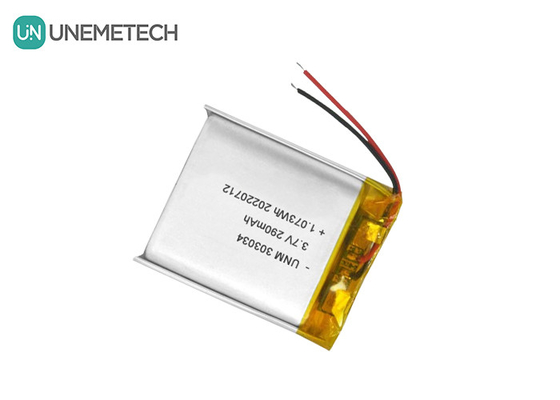 3.7V 290mAh แบตเตอรี่โพลีเมอร์ลิตিয়ামไอออนแบบชาร์จใหม่ 303034 สําหรับของเล่นไฟฟ้า
