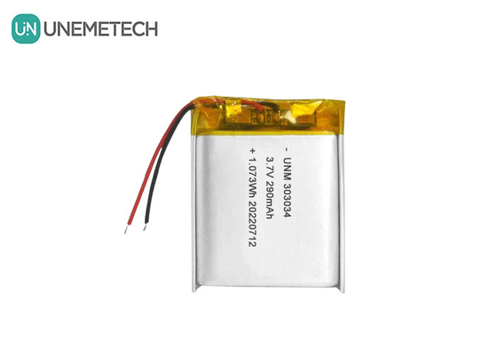 3.7V 290mAh แบตเตอรี่โพลีเมอร์ลิตিয়ামไอออนแบบชาร์จใหม่ 303034 สําหรับของเล่นไฟฟ้า