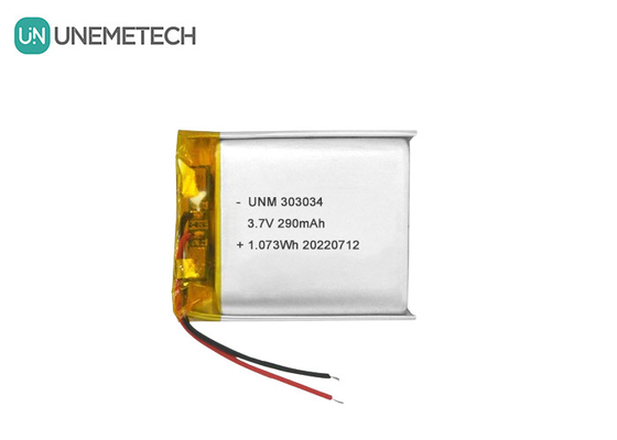 3.7V 290mAh แบตเตอรี่โพลีเมอร์ลิตিয়ামไอออนแบบชาร์จใหม่ 303034 สําหรับของเล่นไฟฟ้า