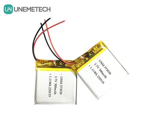 3.7V 300mAh LiPo แบตเตอรี่ชาร์จใหม่ 373030 สําหรับ Bluetooth Speaker