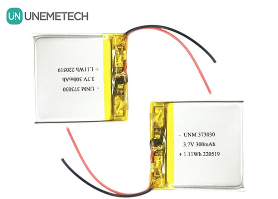 3.7V 300mAh LiPo แบตเตอรี่ชาร์จใหม่ 373030 สําหรับ Bluetooth Speaker