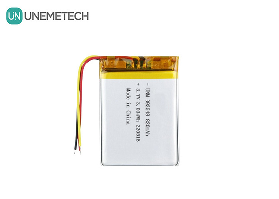 แบตเตอรี่พอลิเมอร์ลิตียม 3.7V 820mAh 393548 แบตเตอรี่ Lipo ชุดชาร์จใหม่สําหรับปั๊มเต้านมอิเล็กทรอนิกส์