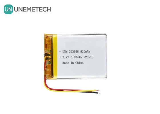 แบตเตอรี่พอลิเมอร์ลิตียม 3.7V 820mAh 393548 แบตเตอรี่ Lipo ชุดชาร์จใหม่สําหรับปั๊มเต้านมอิเล็กทรอนิกส์