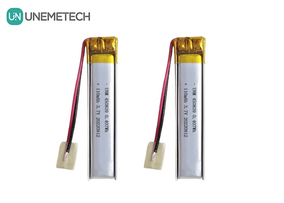 การออกแบบอย่างแม่นยํา 3.7V 110mAh LiPo แบตเตอรี่ แบตเตอรี่พอลิเมอร์ลิตยู 450839