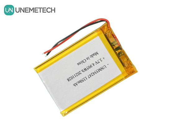 3.7V 1350mAh แบตเตอรี่ Li-Ion Polymer แพ็ค 554247 สําหรับ Drone น้อย