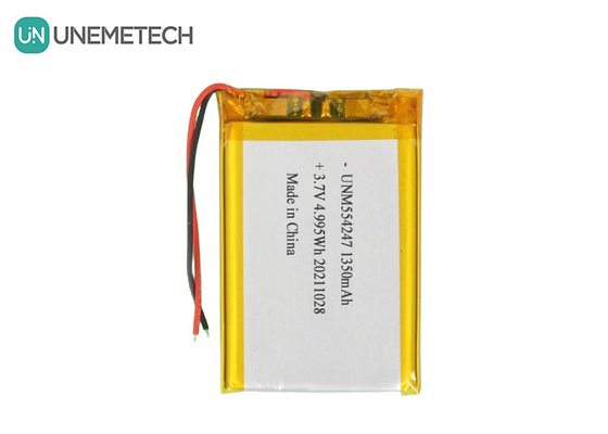 3.7V 1350mAh แบตเตอรี่ Li-Ion Polymer แพ็ค 554247 สําหรับ Drone น้อย