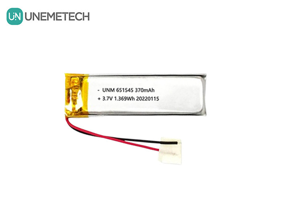 3.7V 370mAh 651545 แบตเตอรี่พอลิเมอร์ลิเดียมไอออนลิเดียม ที่สามารถชาร์จใหม่ได้ สําหรับสินค้าดิจิตอล