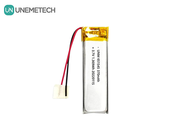 3.7V 370mAh 651545 แบตเตอรี่พอลิเมอร์ลิเดียมไอออนลิเดียม ที่สามารถชาร์จใหม่ได้ สําหรับสินค้าดิจิตอล