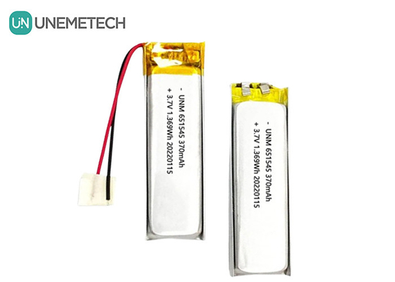 3.7V 370mAh 651545 แบตเตอรี่พอลิเมอร์ลิเดียมไอออนลิเดียม ที่สามารถชาร์จใหม่ได้ สําหรับสินค้าดิจิตอล