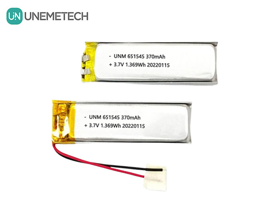 3.7V 370mAh 651545 แบตเตอรี่พอลิเมอร์ลิเดียมไอออนลิเดียม ที่สามารถชาร์จใหม่ได้ สําหรับสินค้าดิจิตอล