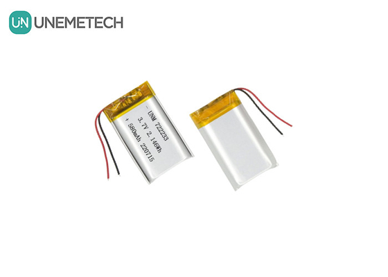 แบตเตอรี่พอลิเมอร์ลิตียม 722233 3.7V 580mAh แบตเตอรี่ LiPo จากประเทศจีน ผู้ผลิต