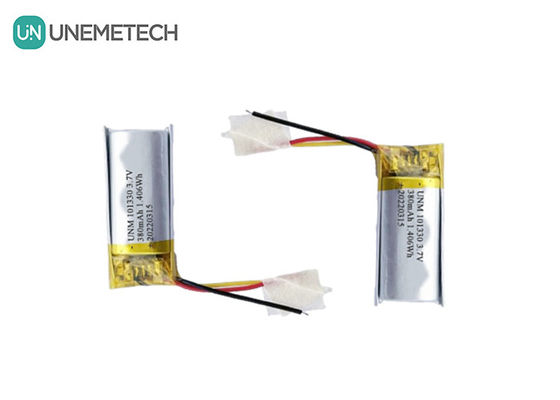 3.7V 380mAh แบตเตอรี่ Li-Polymer สามารถชาร์จใหม่ได้ 101330 สําหรับนาฬิกาสมาร์ท