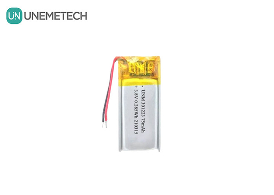 3.8V 75mAh แบตเตอรี่โพลีเมอร์ไอออนลิตียม 321223 แบตเตอรี่ Lipo ขนาดเล็ก สําหรับปากกาอิเล็กทรอนิกส์