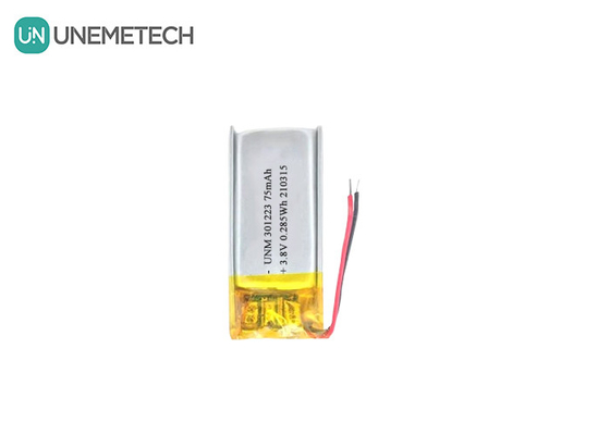 3.8V 75mAh แบตเตอรี่โพลีเมอร์ไอออนลิตียม 321223 แบตเตอรี่ Lipo ขนาดเล็ก สําหรับปากกาอิเล็กทรอนิกส์
