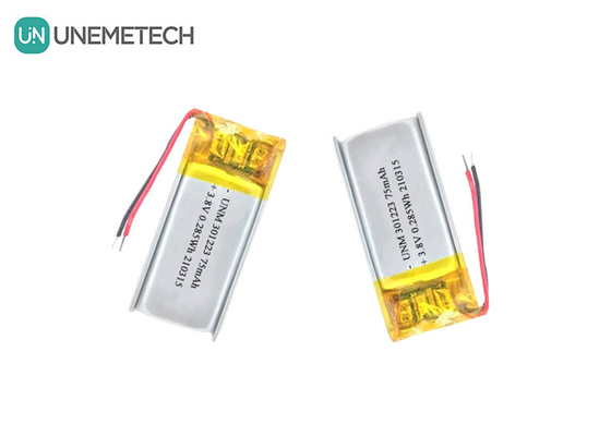 3.8V 75mAh แบตเตอรี่โพลีเมอร์ไอออนลิตียม 321223 แบตเตอรี่ Lipo ขนาดเล็ก สําหรับปากกาอิเล็กทรอนิกส์