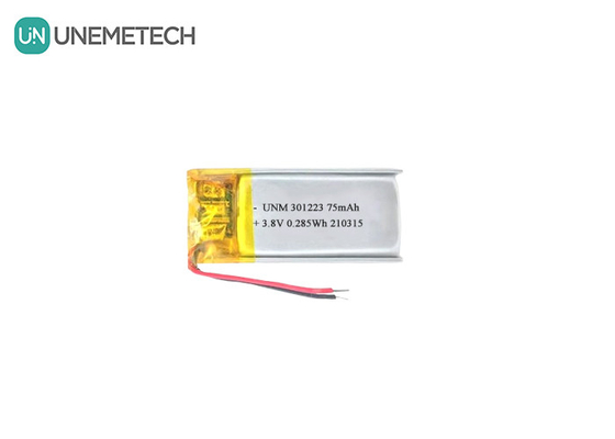 3.8V 75mAh แบตเตอรี่โพลีเมอร์ไอออนลิตียม 321223 แบตเตอรี่ Lipo ขนาดเล็ก สําหรับปากกาอิเล็กทรอนิกส์