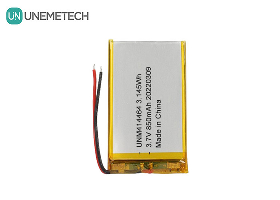 3.7V 850mAh แบตเตอรี่ LiPo ชาร์จใหม่ 414464 แบตเตอรี่กระเป๋าสําหรับโคมไฟโต๊ะ