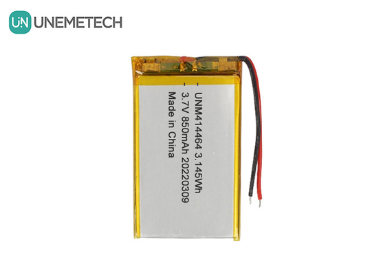 3.7V 850mAh แบตเตอรี่ LiPo ชาร์จใหม่ 414464 แบตเตอรี่กระเป๋าสําหรับโคมไฟโต๊ะ