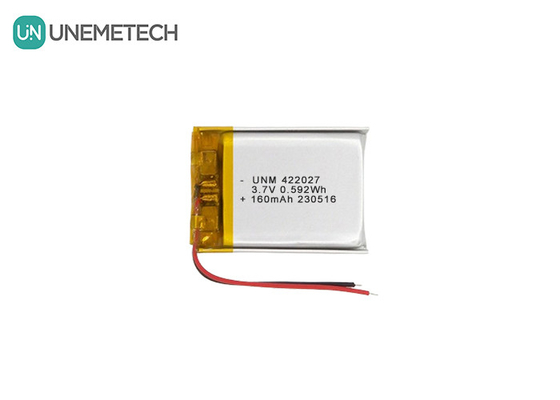 แบตเตอรี่ LiPo ความหนาแน่นสูง 3.7V 160mAh