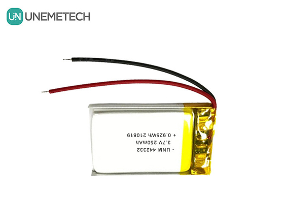 3.7V 250mAh Lipo แบตเตอรี่ชาร์จใหม่ 442332 สําหรับชั่งอิเล็กทรอนิกส์พกพา