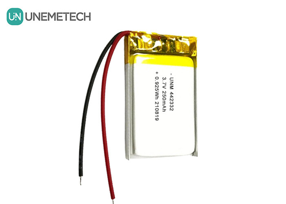 3.7V 250mAh Lipo แบตเตอรี่ชาร์จใหม่ 442332 สําหรับชั่งอิเล็กทรอนิกส์พกพา