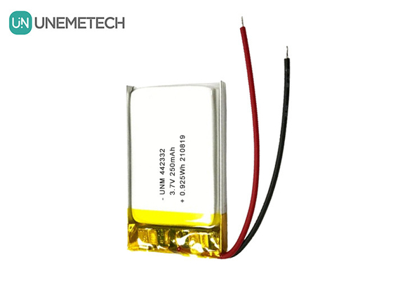 3.7V 250mAh Lipo แบตเตอรี่ชาร์จใหม่ 442332 สําหรับชั่งอิเล็กทรอนิกส์พกพา