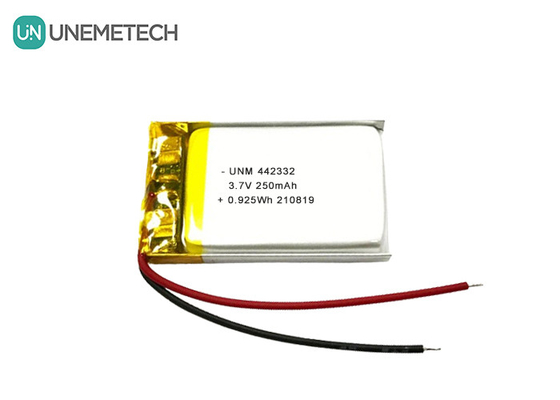 3.7V 250mAh Lipo แบตเตอรี่ชาร์จใหม่ 442332 สําหรับชั่งอิเล็กทรอนิกส์พกพา