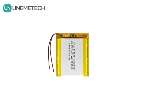 3.7V 1730mAh แบตเตอรี่โพลีเมอร์ไอออนลิตยูมความจุขนาดใหญ่ 813848 สําหรับธนาคารพลังงาน