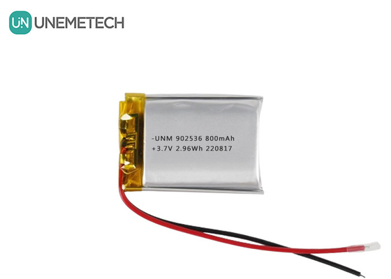 3.7V 800mAh Li Ion Polymer แบตเตอรี่ 902536 แบตเตอรี่กระเป๋าชาร์จได้สําหรับเกมแพด