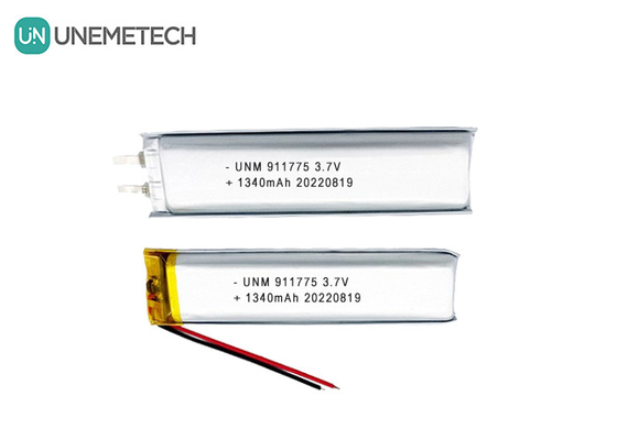 3แบตเตอรี่หลอด Lipo ขนาด.7V แบตเตอรี่หลอด Lithium Polymer ขนาด 1340mAh แบตเตอรี่หลอด 911775 สําหรับ Smart Pen