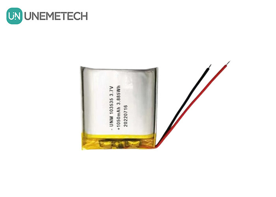 3.7V 1050mAh Custom Compact Design Lipo Battery 103535 สําหรับเครื่องฉายภาพขนาดเล็ก